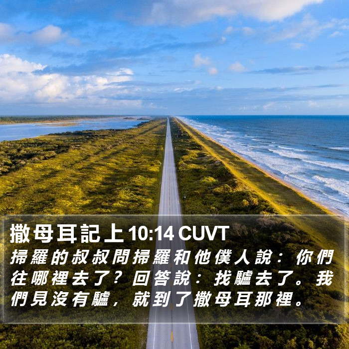 撒 母 耳 記 上 10:14 CUVT Bible Study