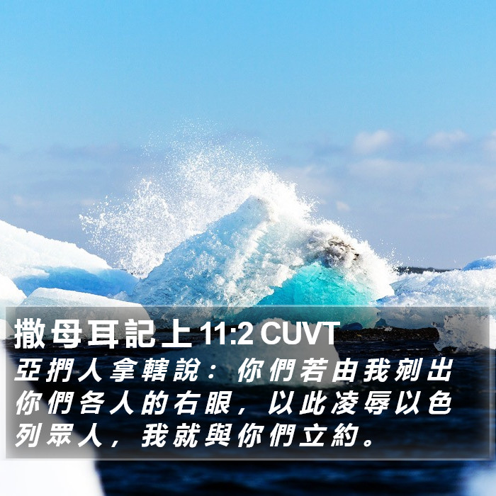 撒 母 耳 記 上 11:2 CUVT Bible Study