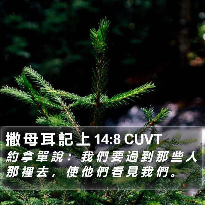 撒 母 耳 記 上 14:8 CUVT Bible Study