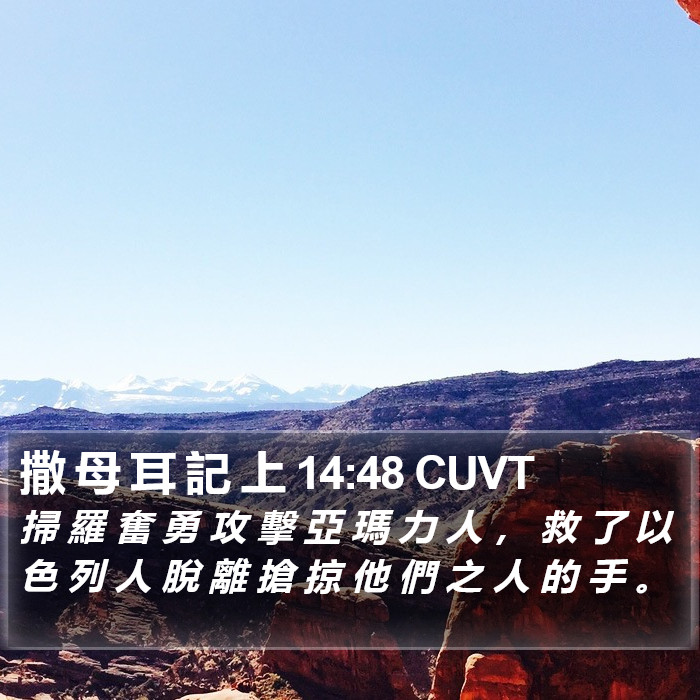 撒 母 耳 記 上 14:48 CUVT Bible Study