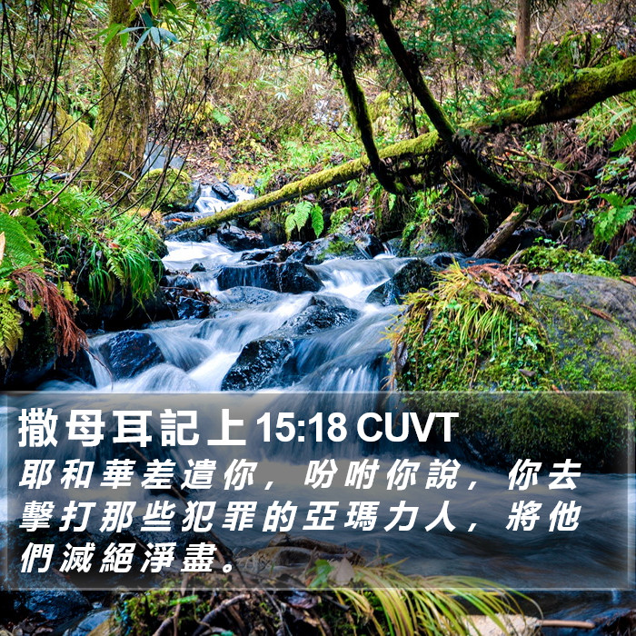 撒 母 耳 記 上 15:18 CUVT Bible Study