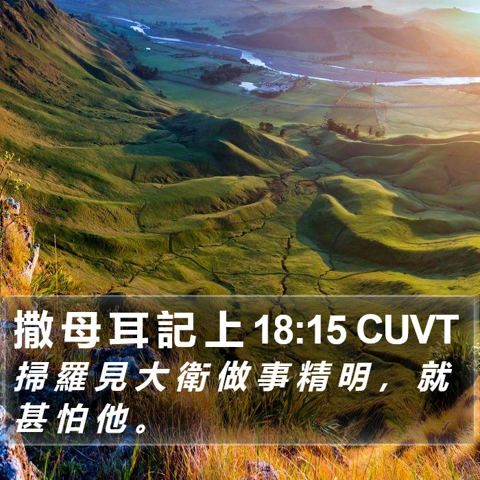 撒 母 耳 記 上 18:15 CUVT Bible Study