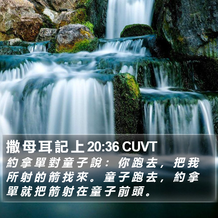 撒 母 耳 記 上 20:36 CUVT Bible Study