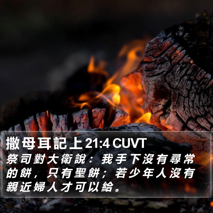 撒 母 耳 記 上 21:4 CUVT Bible Study