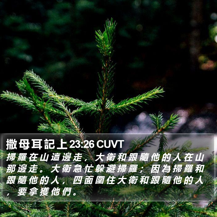 撒 母 耳 記 上 23:26 CUVT Bible Study