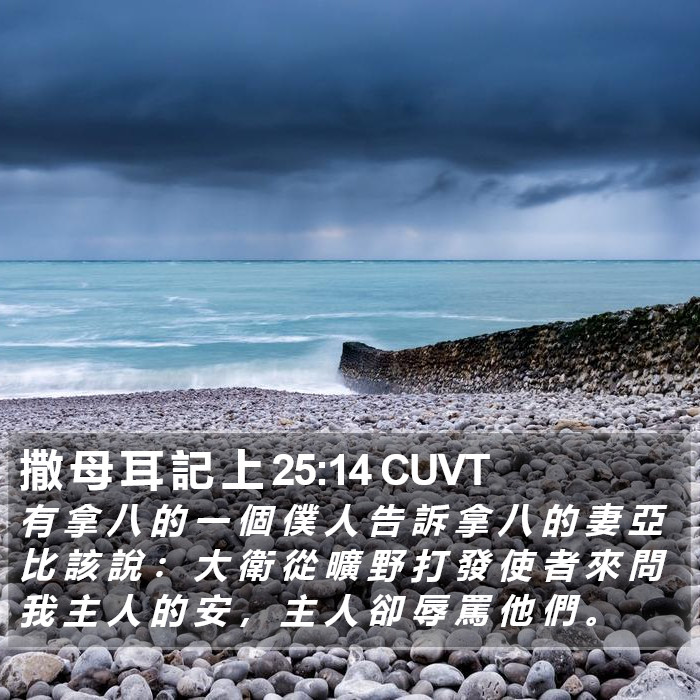 撒 母 耳 記 上 25:14 CUVT Bible Study