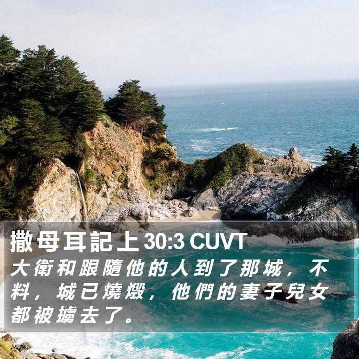 撒 母 耳 記 上 30:3 CUVT Bible Study