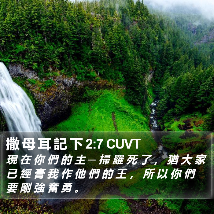 撒 母 耳 記 下 2:7 CUVT Bible Study