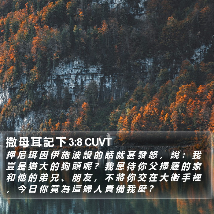 撒 母 耳 記 下 3:8 CUVT Bible Study