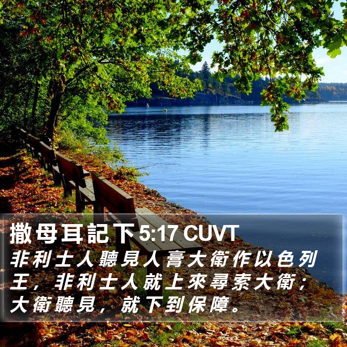 撒 母 耳 記 下 5:17 CUVT Bible Study