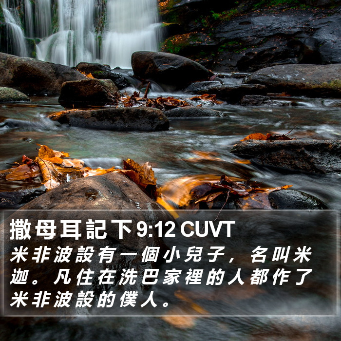 撒 母 耳 記 下 9:12 CUVT Bible Study