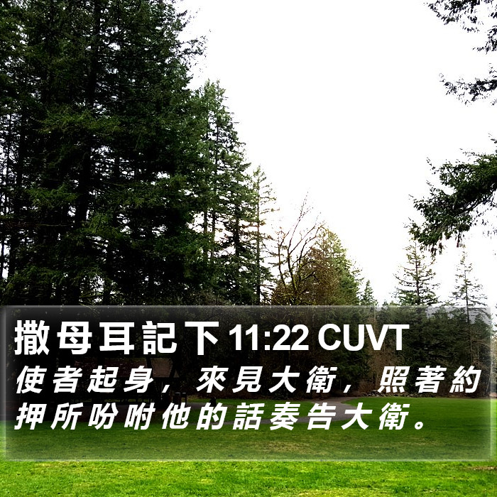 撒 母 耳 記 下 11:22 CUVT Bible Study