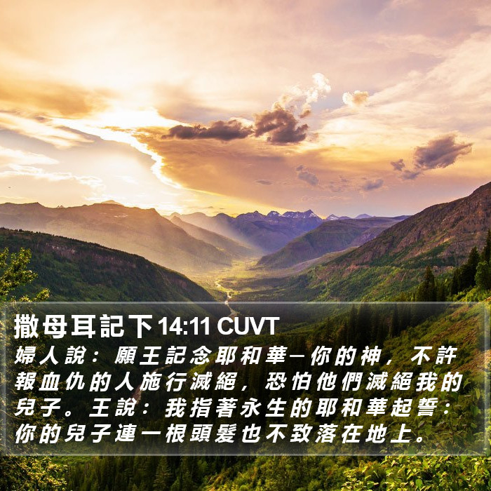 撒 母 耳 記 下 14:11 CUVT Bible Study