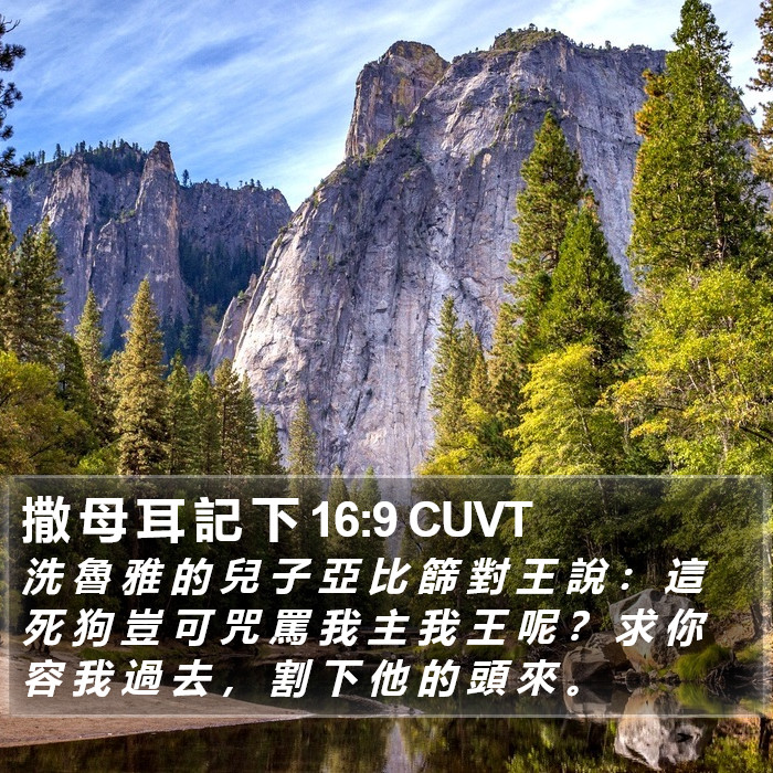 撒 母 耳 記 下 16:9 CUVT Bible Study