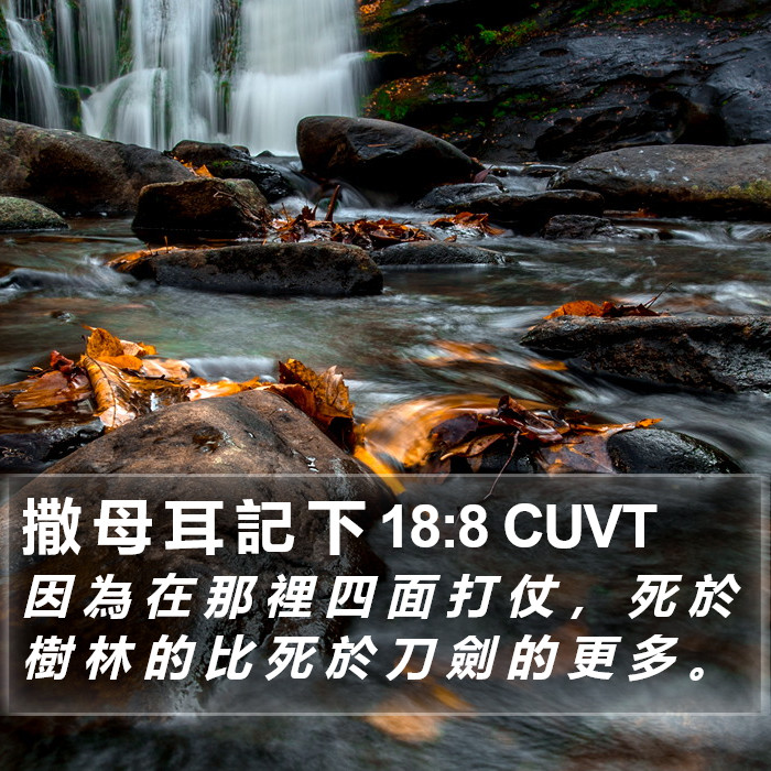 撒 母 耳 記 下 18:8 CUVT Bible Study