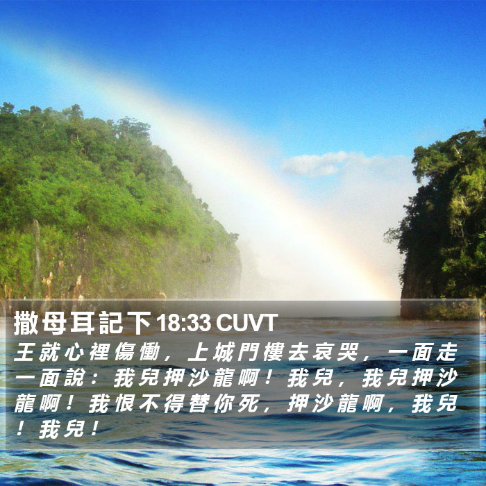 撒 母 耳 記 下 18:33 CUVT Bible Study