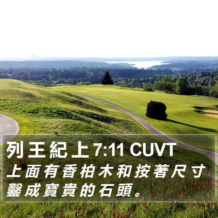 列 王 紀 上 7:11 CUVT Bible Study