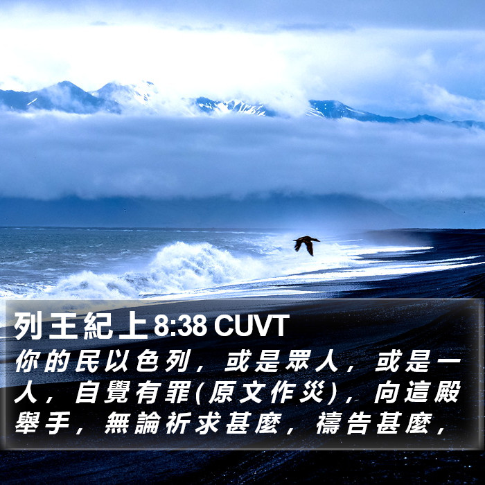 列 王 紀 上 8:38 CUVT Bible Study