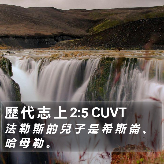 歷 代 志 上 2:5 CUVT Bible Study