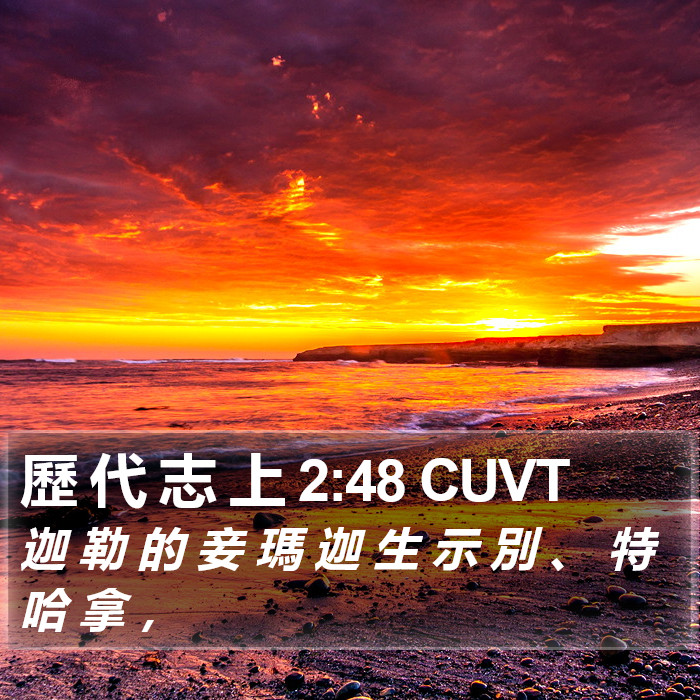 歷 代 志 上 2:48 CUVT Bible Study