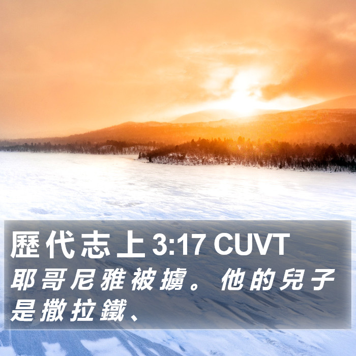 歷 代 志 上 3:17 CUVT Bible Study