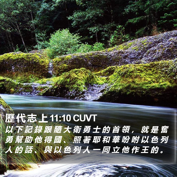 歷 代 志 上 11:10 CUVT Bible Study