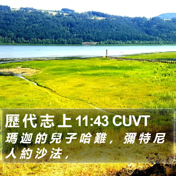 歷 代 志 上 11:43 CUVT Bible Study