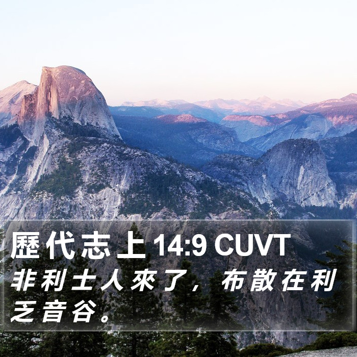 歷 代 志 上 14:9 CUVT Bible Study