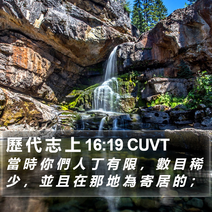 歷 代 志 上 16:19 CUVT Bible Study