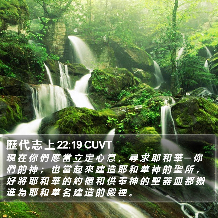 歷 代 志 上 22:19 CUVT Bible Study