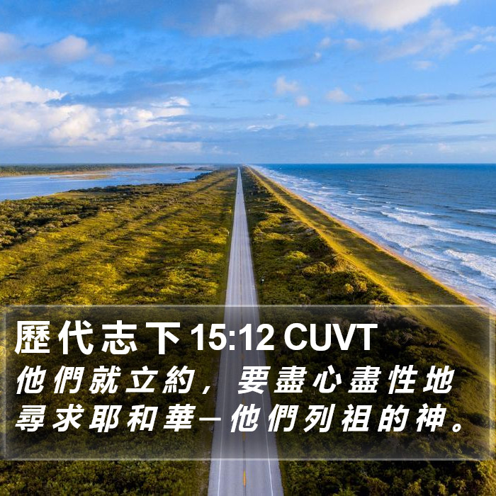 歷 代 志 下 15:12 CUVT Bible Study