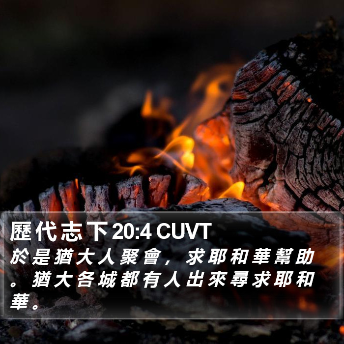 歷 代 志 下 20:4 CUVT Bible Study