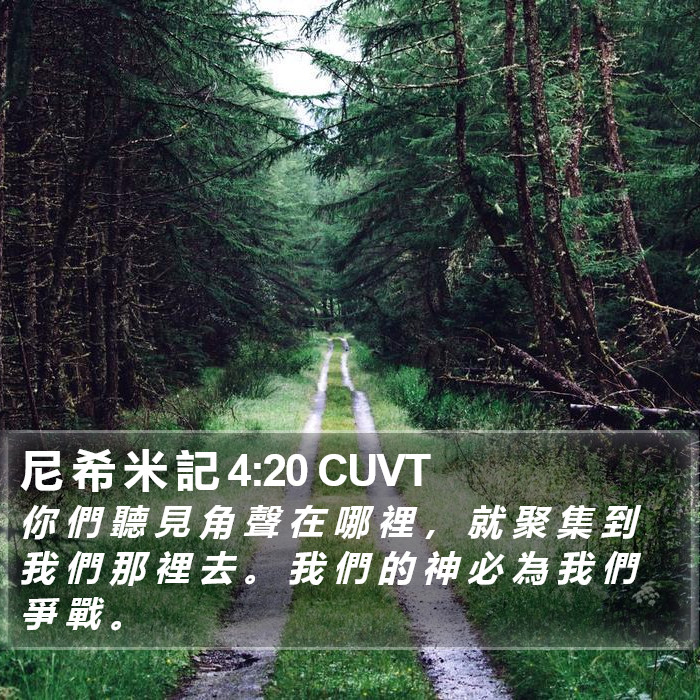 尼 希 米 記 4:20 CUVT Bible Study