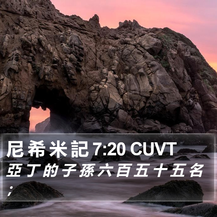 尼 希 米 記 7:20 CUVT Bible Study