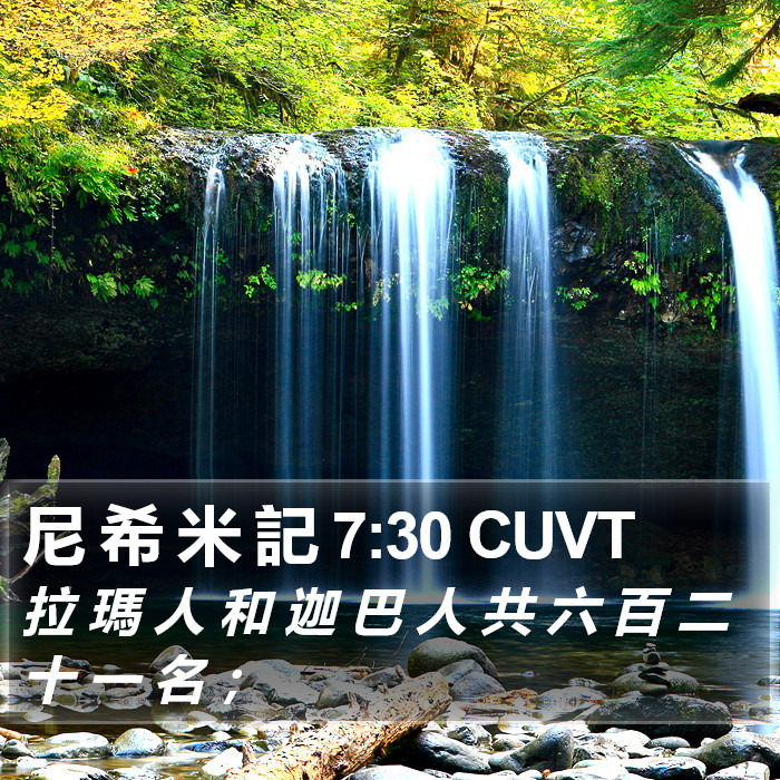 尼 希 米 記 7:30 CUVT Bible Study