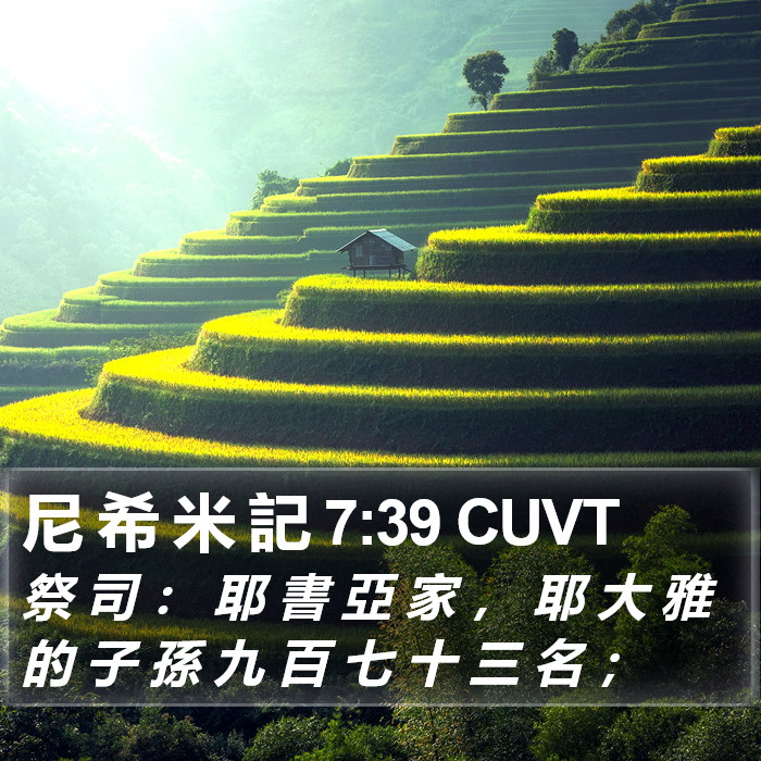 尼 希 米 記 7:39 CUVT Bible Study