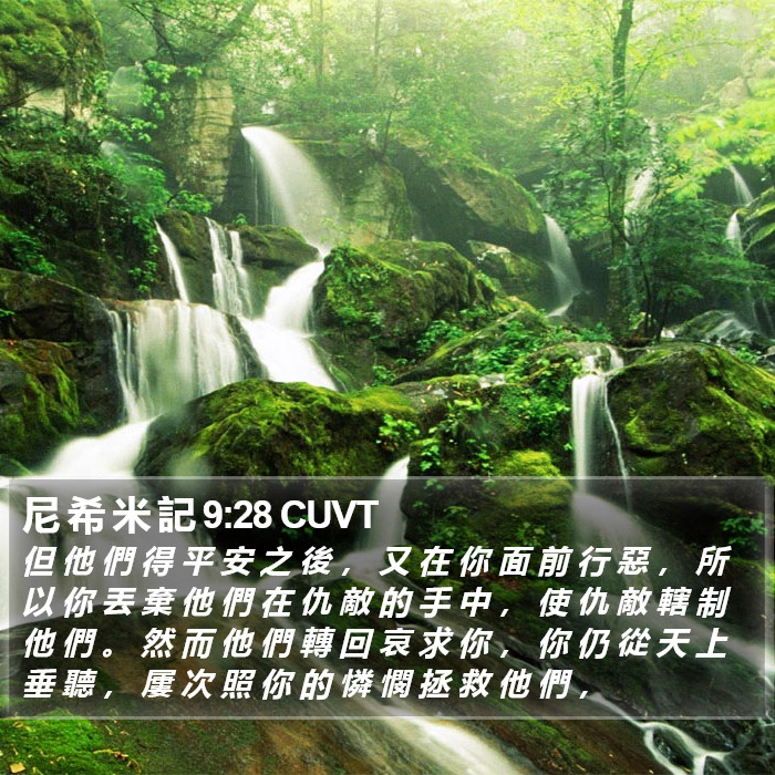 尼 希 米 記 9:28 CUVT Bible Study