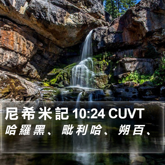 尼 希 米 記 10:24 CUVT Bible Study