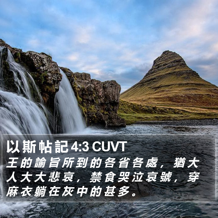 以 斯 帖 記 4:3 CUVT Bible Study