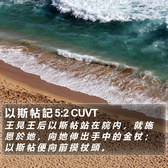 以 斯 帖 記 5:2 CUVT Bible Study