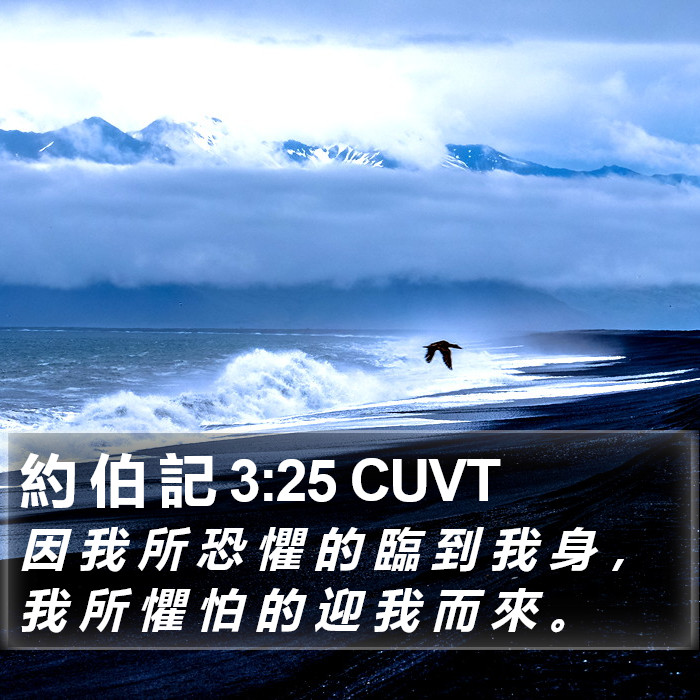 約 伯 記 3:25 CUVT Bible Study