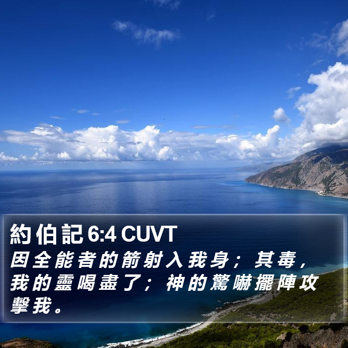約 伯 記 6:4 CUVT Bible Study