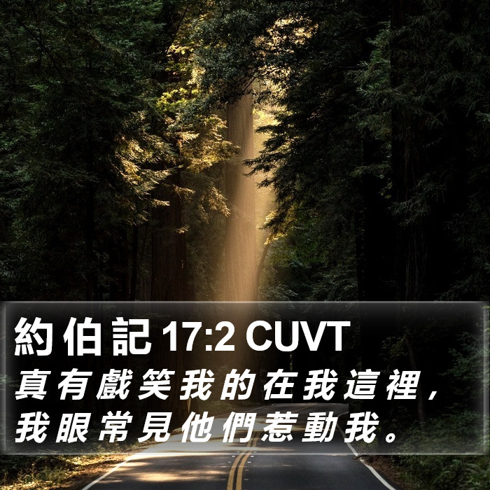 約 伯 記 17:2 CUVT Bible Study