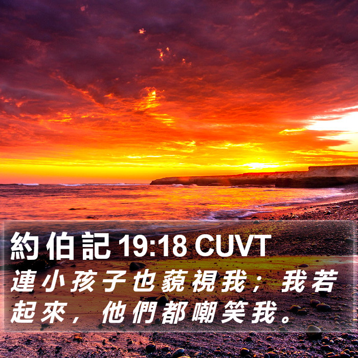 約 伯 記 19:18 CUVT Bible Study