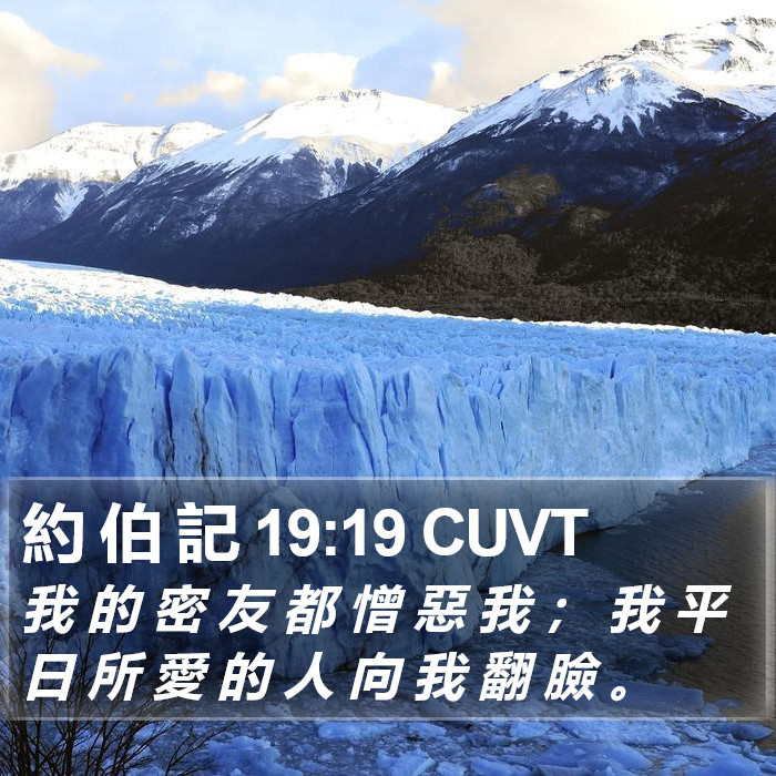 約 伯 記 19:19 CUVT Bible Study