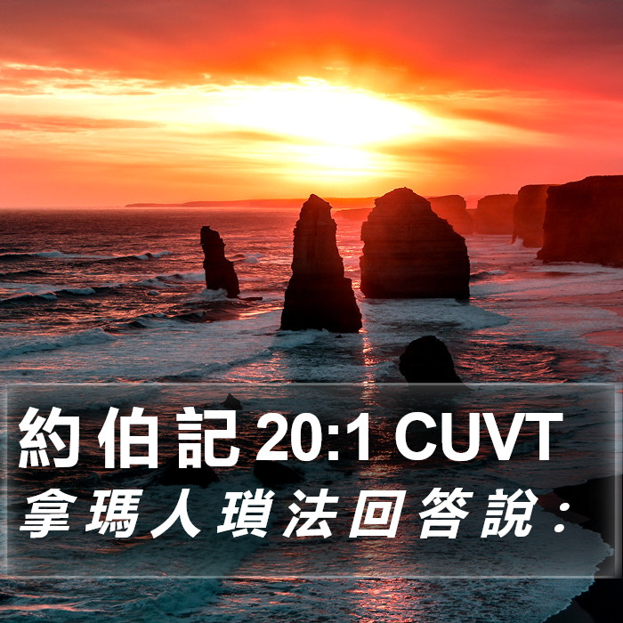 約 伯 記 20:1 CUVT Bible Study