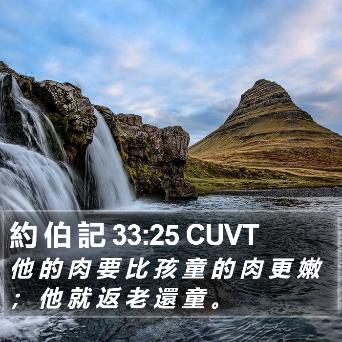 約 伯 記 33:25 CUVT Bible Study
