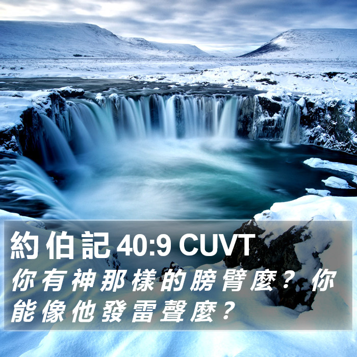 約 伯 記 40:9 CUVT Bible Study