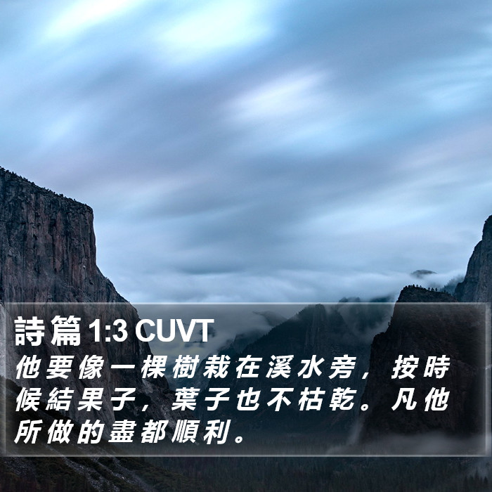 詩 篇 1:3 CUVT Bible Study