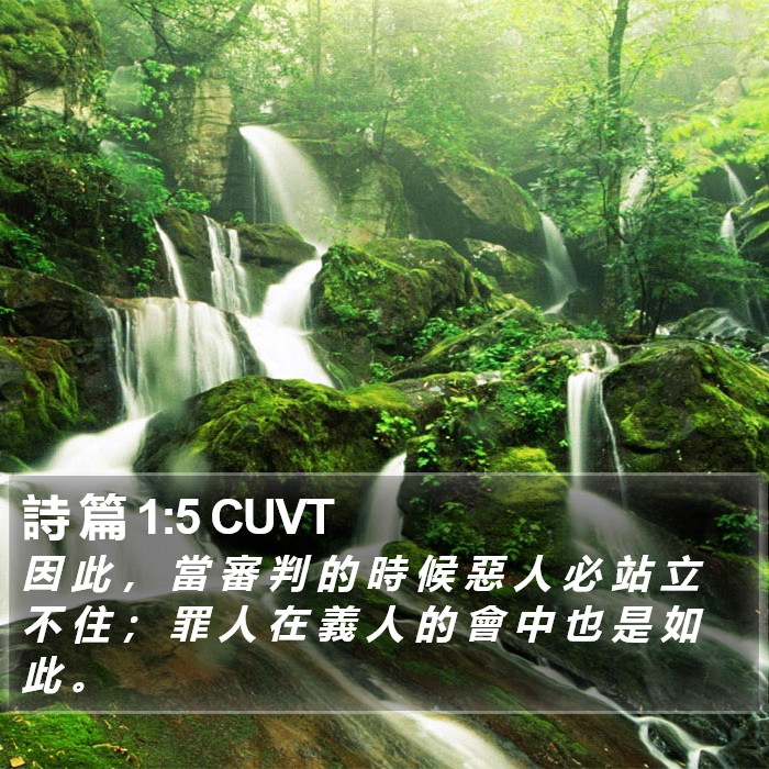 詩 篇 1:5 CUVT Bible Study